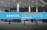 ESOCOL - Resultados Generales OBSERVACIONES