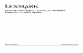 Guía de referencia rápida de Lexmark Platinum Pro900 Series