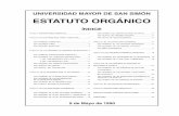 UNIVERSIDAD MAYOR DE SAN SIMÓN ESTATUTO ORGÁNICO