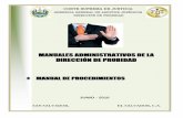 MANUALES ADMINISTRATIVOS DE LA DIRECCIÓN DE PROBIDAD