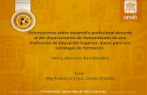 Orientaciones sobre desarrollo profesional docente el del ...