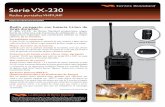 Serie VX-230 - Walkies de Uso Libre y Profesional