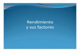 Rendimiento y sus factores - Universidad de Sonora