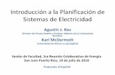 Introducción a la Planificación de Sistemas de Electricidad