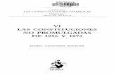 VI LAS CONSTITUCIONES NO PROMULGADAS DE 1856 Y 1873