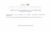 PROPUESTA DE NORMAS A LA CONVENCION CONSTITUCIONAL