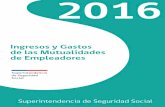 Gastos e Ingresos de Mutualidades 2016 - SUSESO