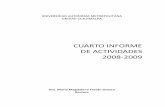 CUARTO INFORME DE ACTIVIDADES 2008-2009
