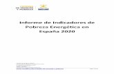 Informe de Indicadores de Pobreza Energética en España 2020