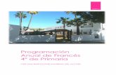 Programación Anual de Francés 4º de Primaria