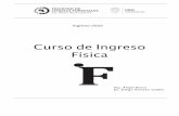 CURSO DE INGRESO DE FÍSICA - FCF 2006