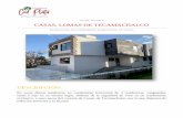 FICHA TÉCNICA CASAS, LOMAS DE TECAMACHALCO