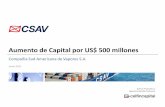 Aumento de Capital por US$ 500 millones - CSAV