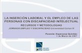 Recursos y metodologías de inserción laboral y empleo de ...