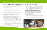 Tratamiento del cáncer y la nutrición