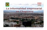 La informalidad empresarial en Chapinero