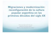 Migraciones y modernización: reconfiguración de la cultura ...