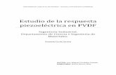 Estudio de la respuesta piezoeléctrica en PVDF