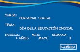 CURSO: PERSONAL SOCIAL TEMA: DÍA DE LA EDUCACIÓN INICIAL ...