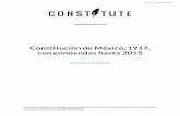 Constitución de México, 1917, con enmiendas hasta 2015