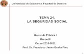 TEMA 24. LA SEGURIDAD SOCIAL