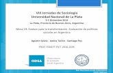 VIII Jornadas de Sociología Universidad Nacional de La Plata