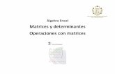 Matrices y determinantes Operaciones con matrices