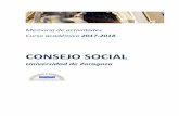 Memoria del curso 2017-2018 - unizar.es