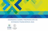 SEMINARIO SOBRE PREPARACIÓN DE ESTADOS FINANCIEROS 2020