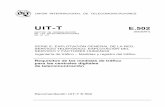 UIT-T Rec. E.502 (02/2001) Requisitos de las medidas de ...