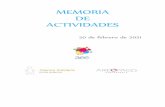 MEMORIA DE ACTIVIDADES - Alianza Evangélica Española
