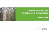 CADENA DE FORESTAL Indicadores e Instrumentos Mayo 2018