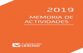 Memoria de actividades 2019 | Fundación Lealtad