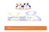 MEMORIA DE ACTIVIDADES 2014 - FNETH