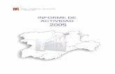 INFORME DE ACTIVIDAD 2005