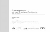 FINANCIAMIENTO DE LAS CADENAS AGRÍCOLAS DE VALOR