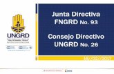 Junta Directiva FNGRD Consejo Directivo UNGRD