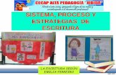 SISTEMA, PROCESO Y ESTRATEGIAS DE ESCRITURA