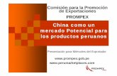 China como un mercado Potencial para ... - Gobierno del Perú