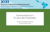 Centroamérica-1 El caso de El Salvador