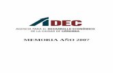 Memoria Año 2007 - ADEC