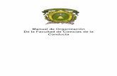 Manual de Organización De la Facultad de Ciencias de la ...
