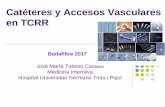 Catéteres y Accesos Vasculares en TCRR