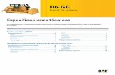 Especificaciones técnicas - D6 GC Tractor de cadenas ...