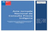 Acta Jornada Nacional de Consulta Previa Indígena