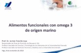 Alimentos funcionales con omega 3 de origen marino