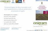 Emisiones de GEI en el sistema agroalimentario español y ...