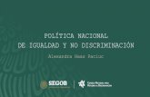 POLÍTICA NACIONAL DE IGUALDAD Y NO DISCRIMINACIÓN