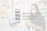 Año de pandemia: Solidaridad e Innovación 2020