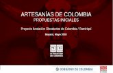 ARTESANÍAS DE COLOMBIA MATRIZ DE DISEÑO